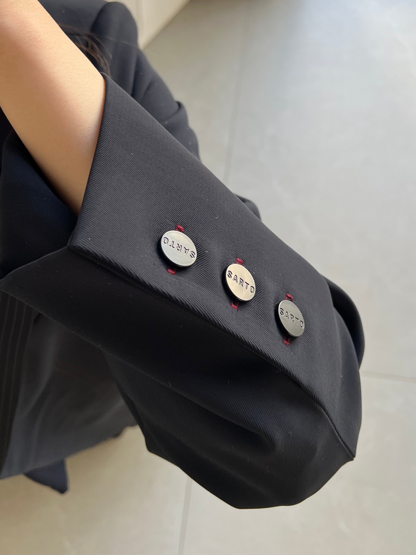 ‏ Sarto Blue Blazer || with logo buttons